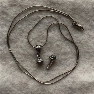 Trollbeads necklace chain with bead pendant